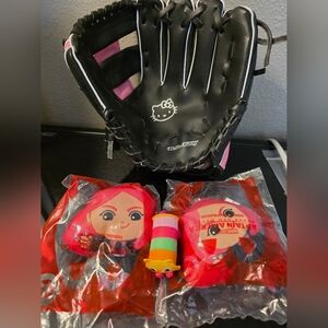 Hello Kitty Baseball Mitt Girls Toy Bundle 2650-X